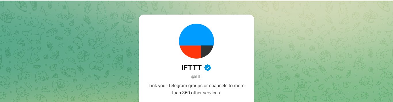 ربات IFTTT تلگرام