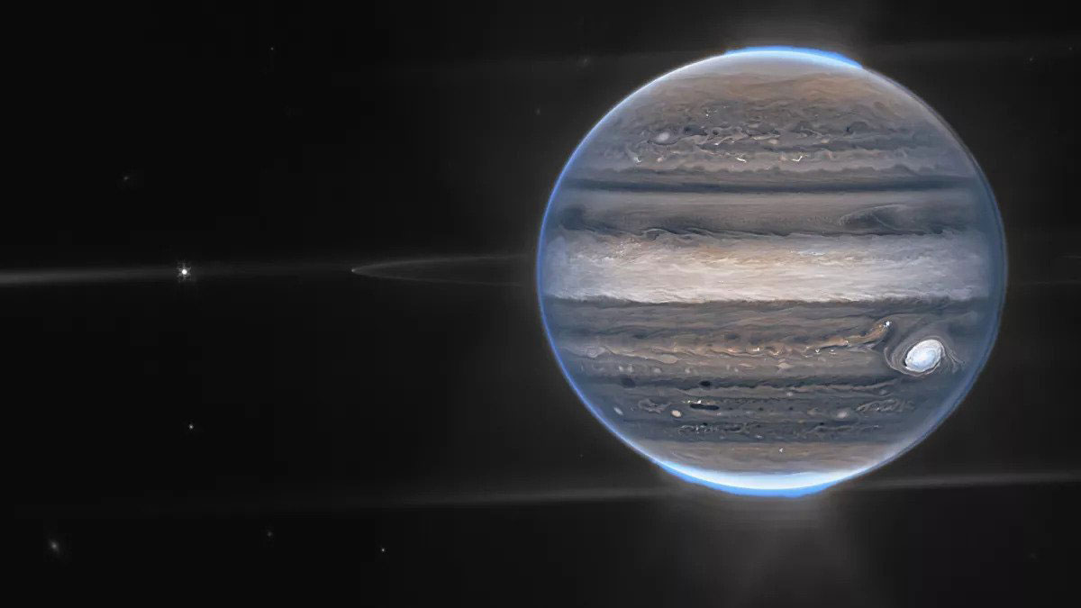 تصویر ترکیبی عریض تلسکوپ جیمز وب از سیاره مشتری