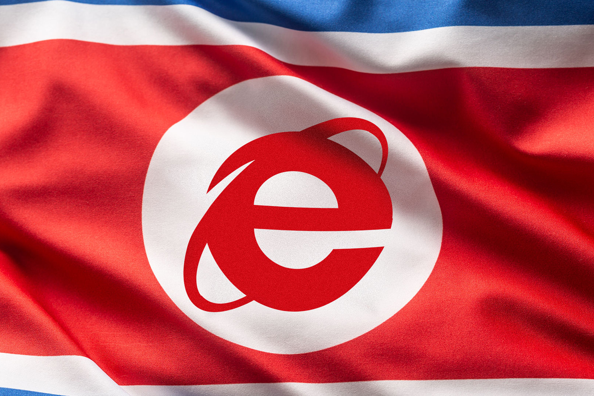 microsoft internet explorer north korea flag