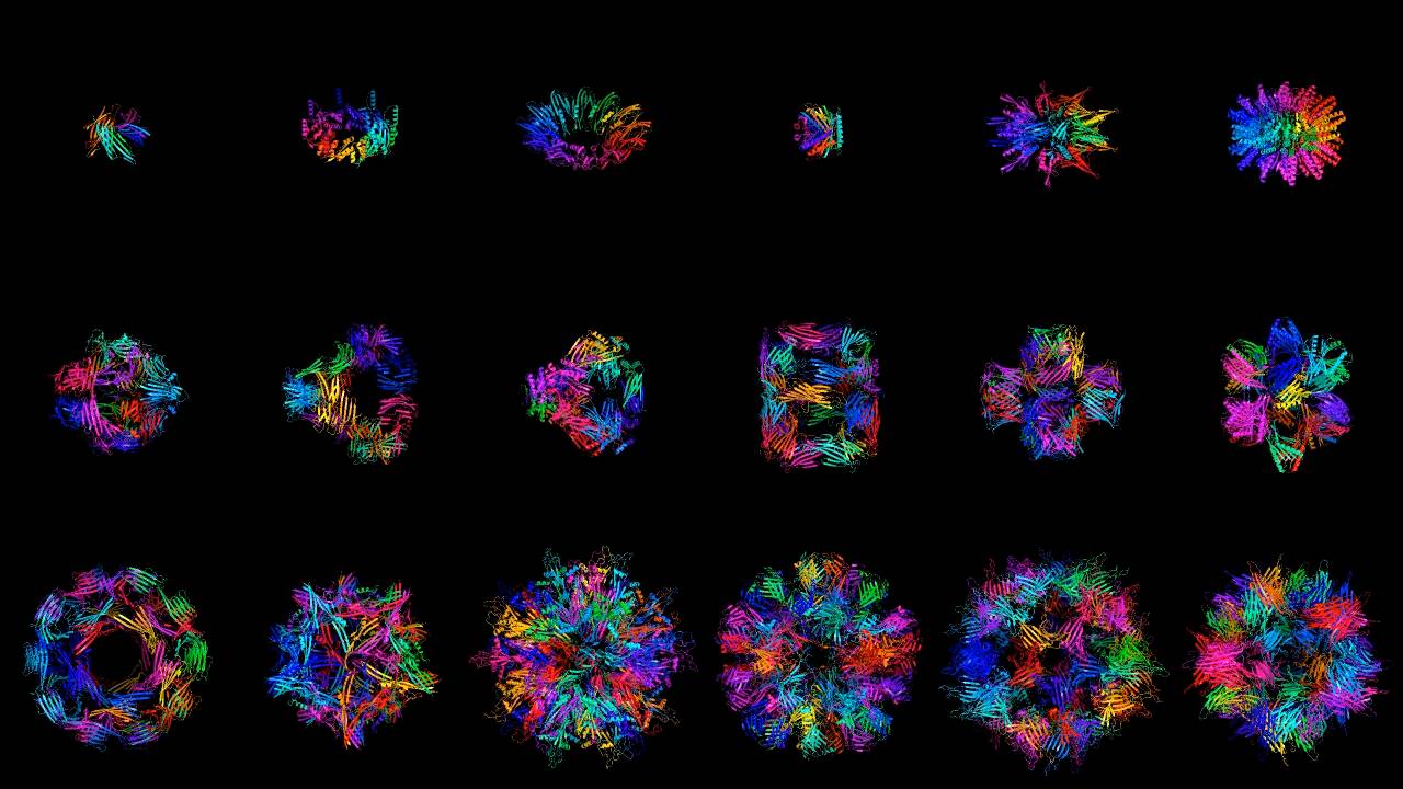 ساختارهای پروتئینی / Symmetrical protein structures 