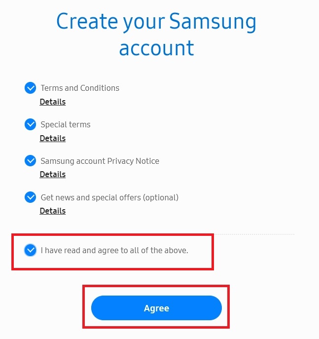 1- Training on how to create a Samsung account
