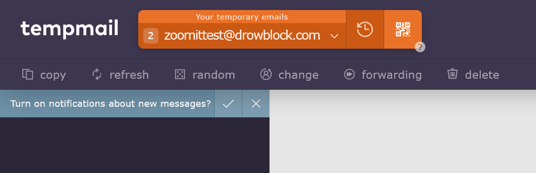 ایمیل یکبار مصرف temp-mail