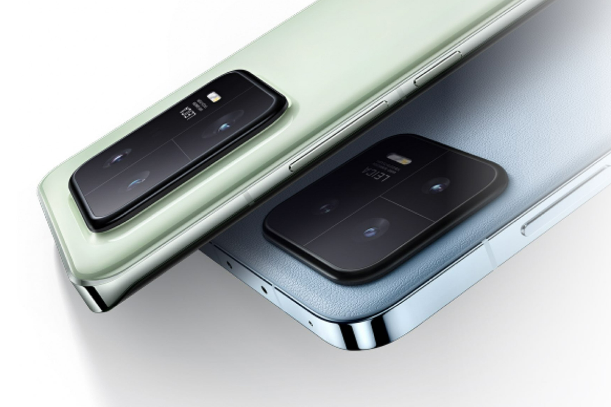 رندر شیائومی ۱۳ در رنگ آبی و سبز نمای پشتی دوربین Xiaomi 13