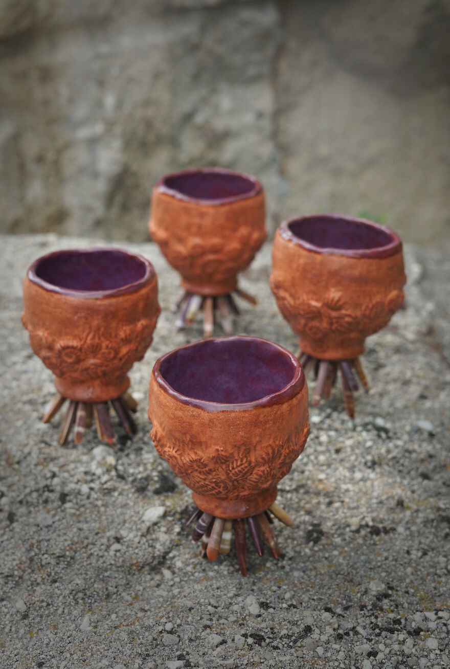 Ceramic cups and 