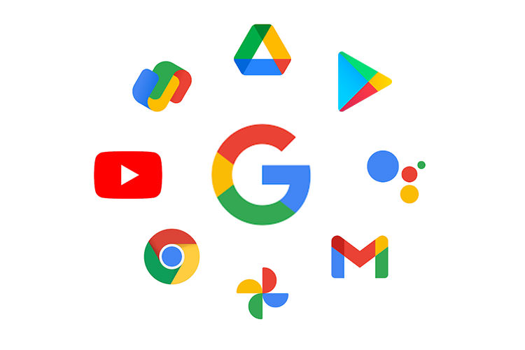 لوگوی برخی از سرویس ها و برنامه های گوگل