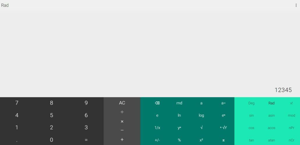 Google Calculator for iPad