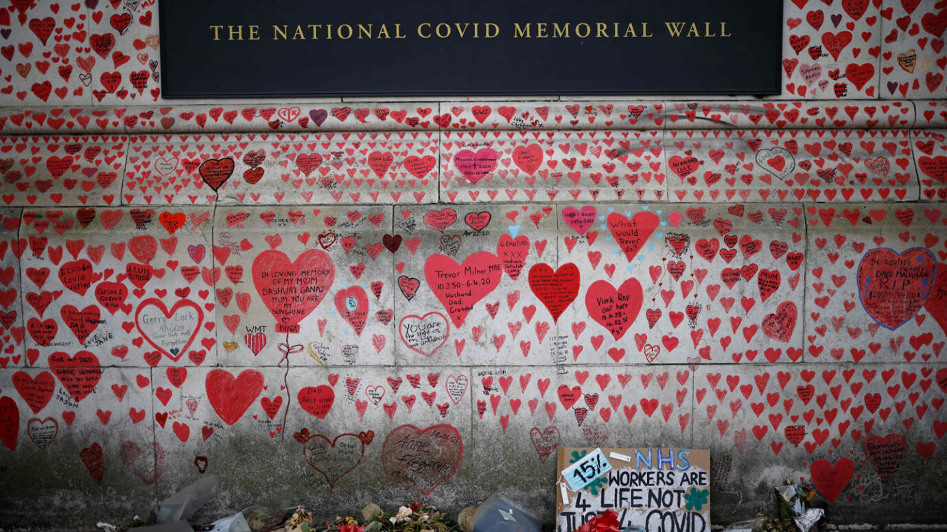 Covid Wall in London