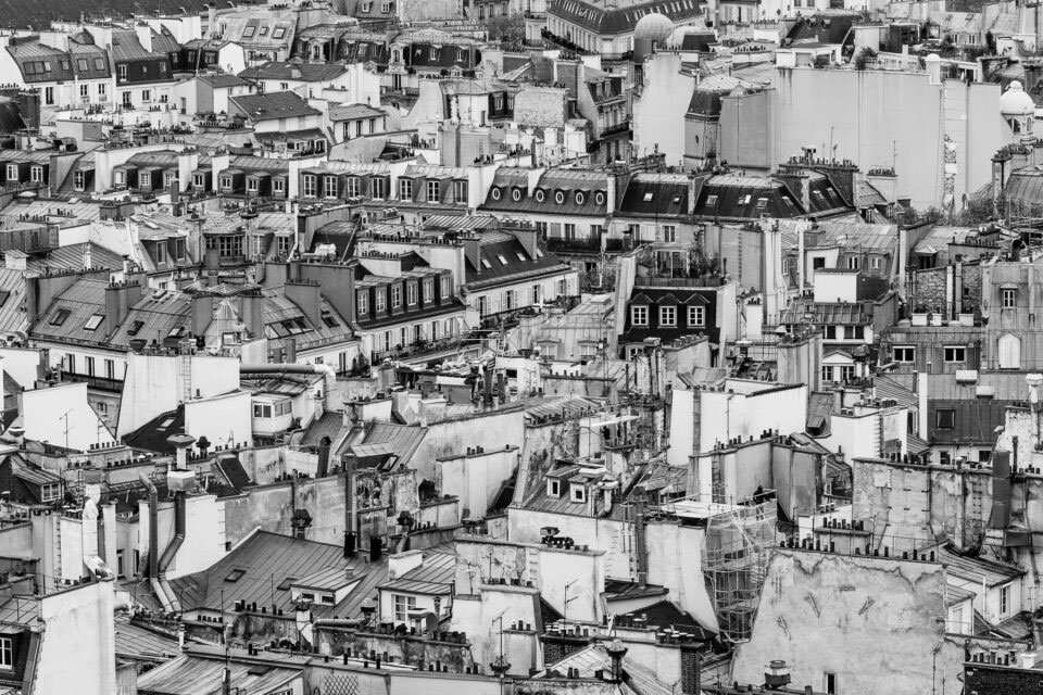 عکس سیاه و سفید پاریس