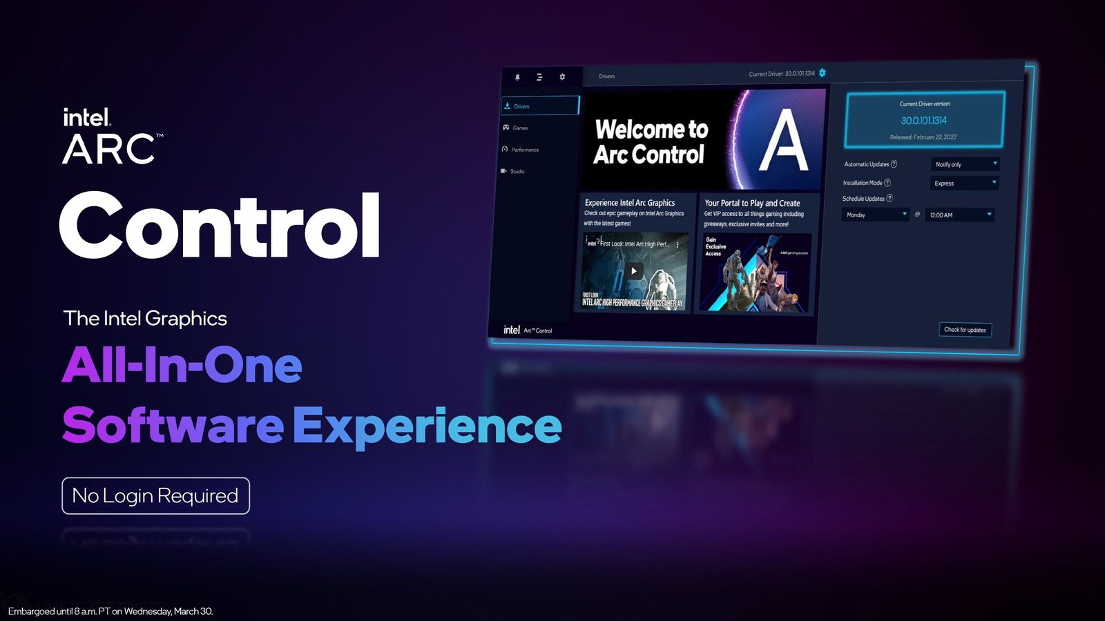 نرم افزار اینتل Arc Control