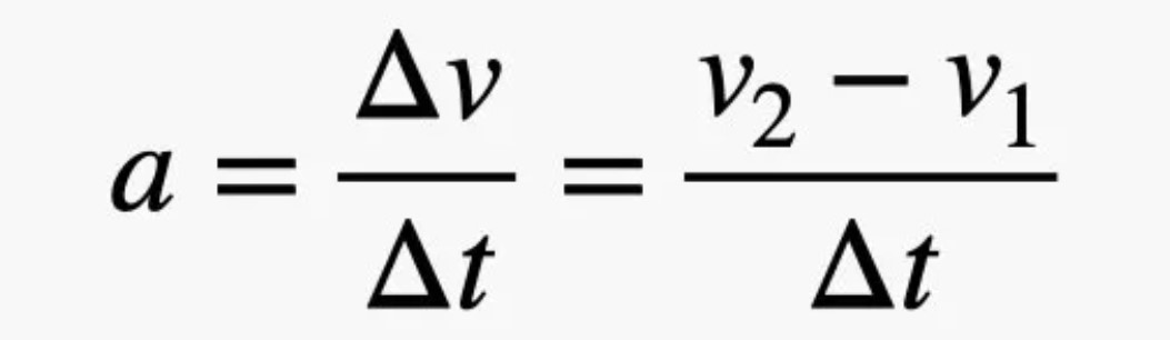 رابطه محاسبه شتاب فیزیک قانون نیوتن