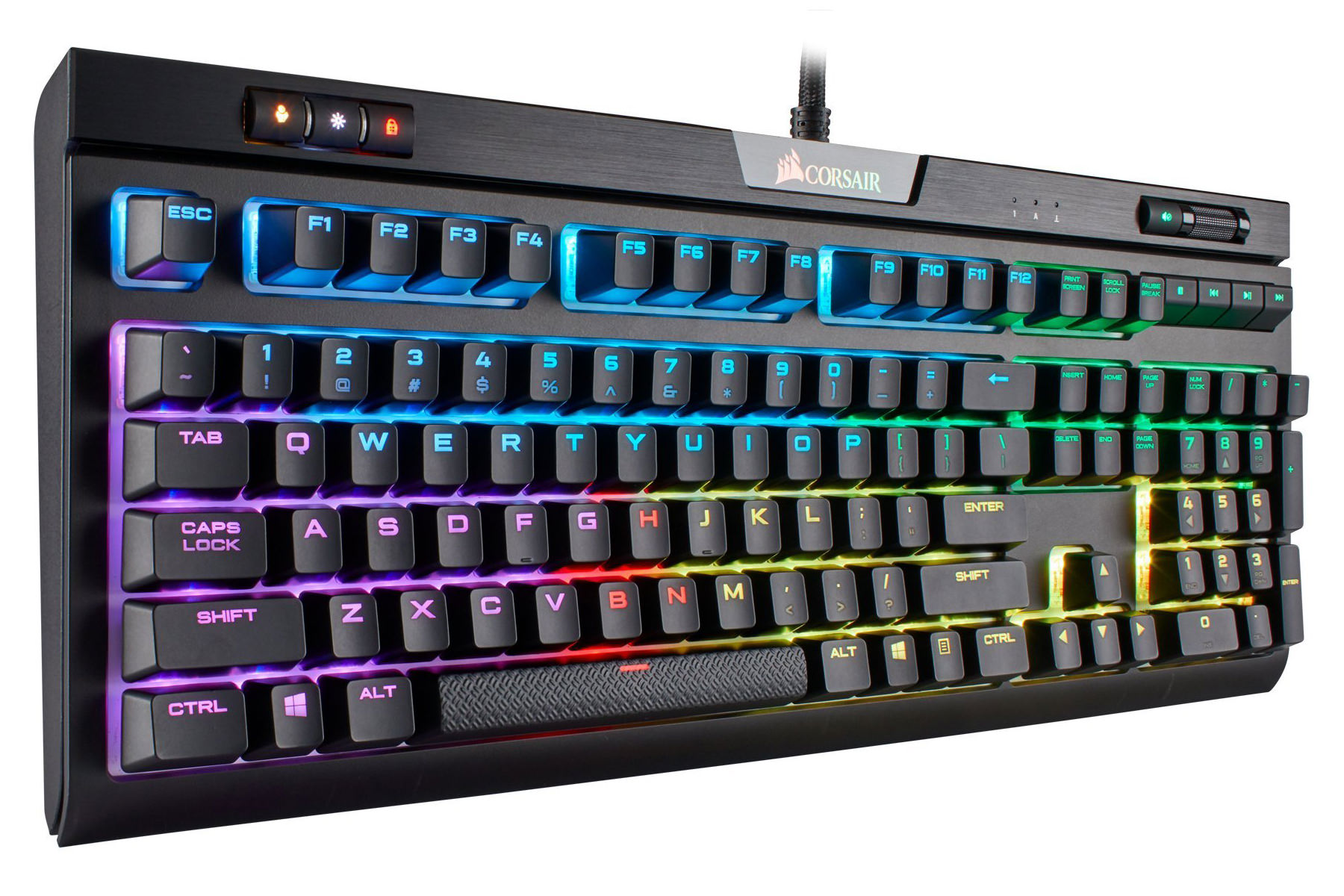 corsair strafe rgb keyboard layout