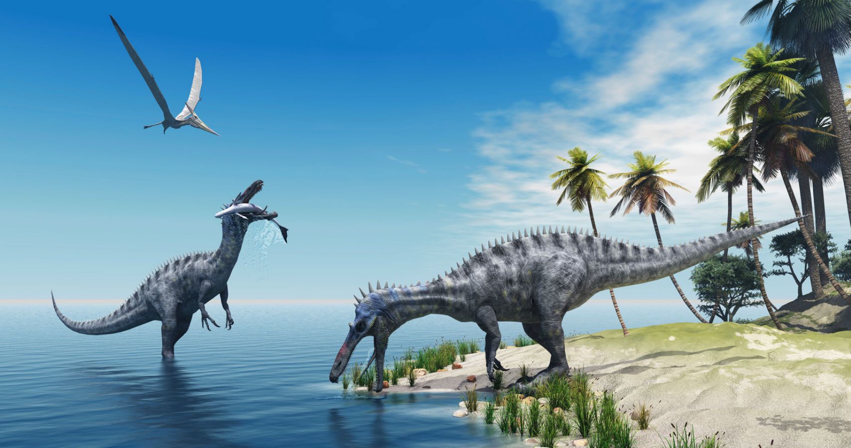 دایناسورها در جزیره و خشکی های زمین