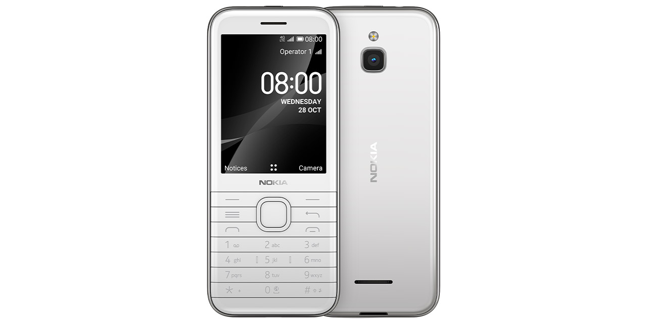 بهترین گوشی های 2022 - نوکیا ۸۰۰۰ | Nokia 8000 4G رنگ سفید