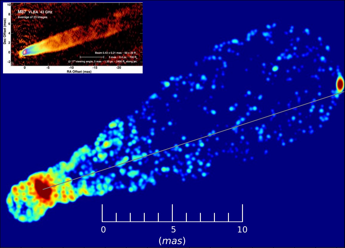 تصویر جدید پژوهشگران ژاپنی از سیاه چاله M87