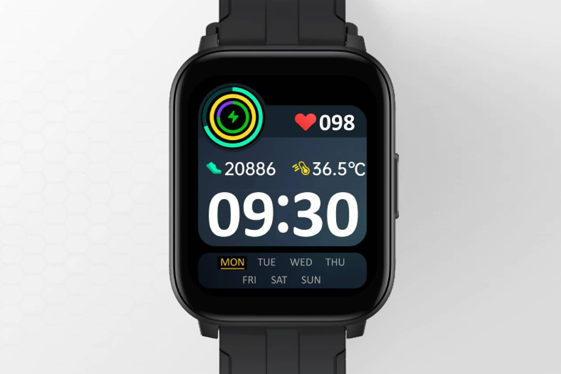 نمای جلو نمایشگر ساعت ریلمی Realme Watch SZ100
