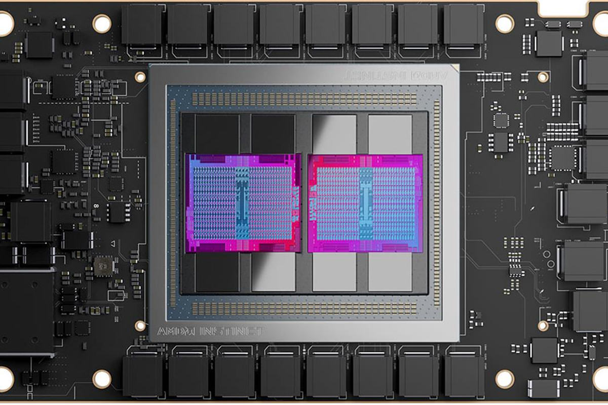 طراحی تراشه در شتاب دهنده AMD Instinct MI250X