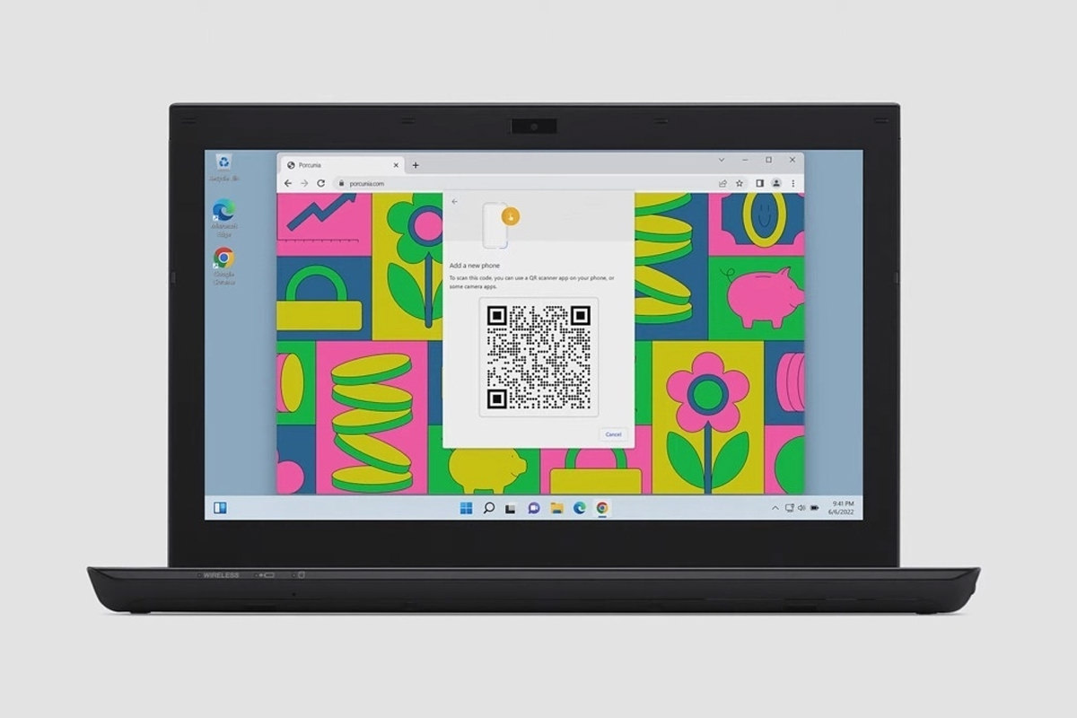 لپ تاپ قدیمی ویندوزی در حال اجرای سافاری در WWDC 2022