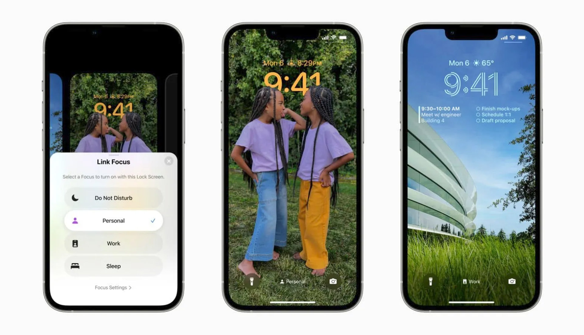 More personalization Focus on iOS 16