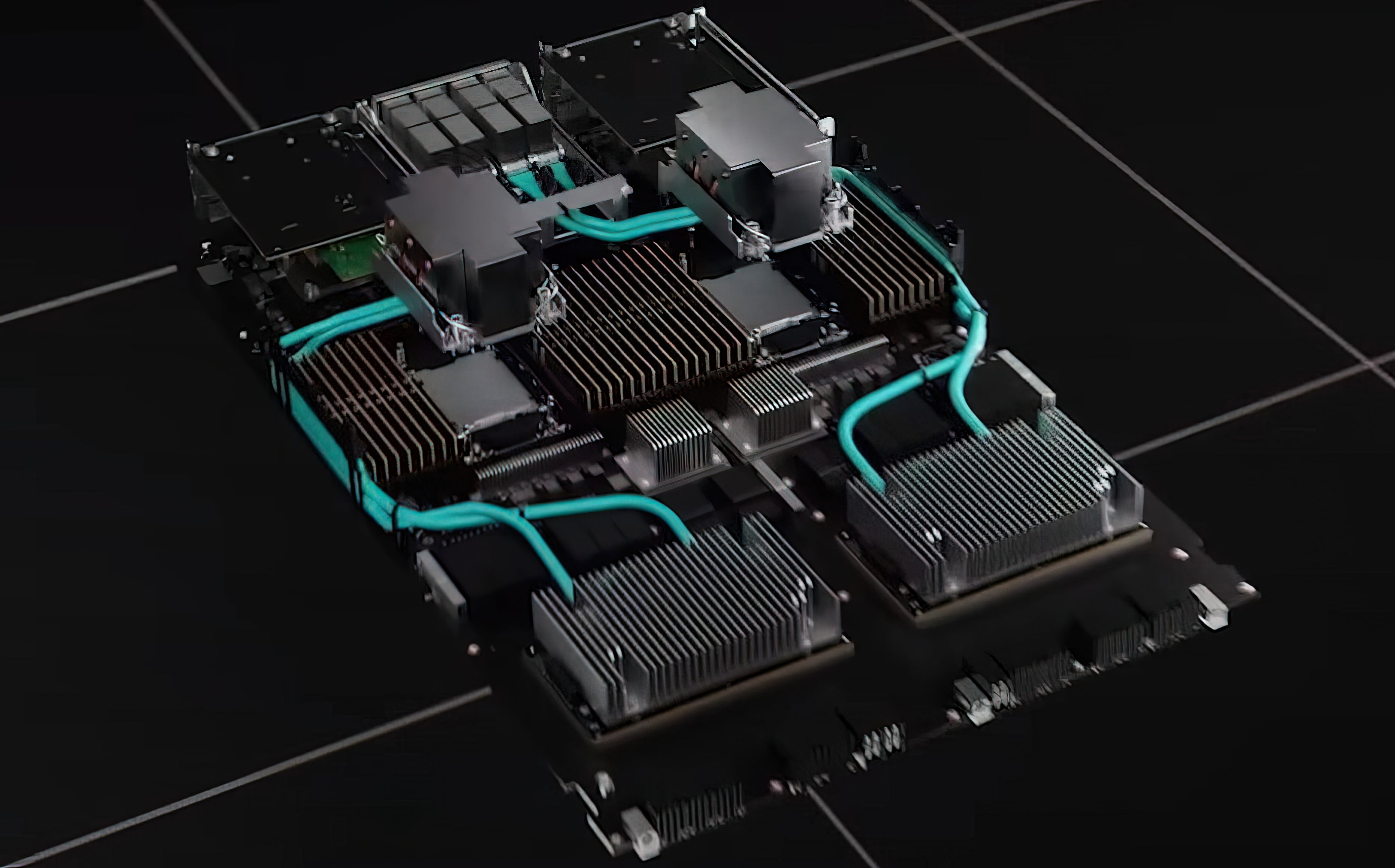 Nvidia DGX H100 AI system cooling system