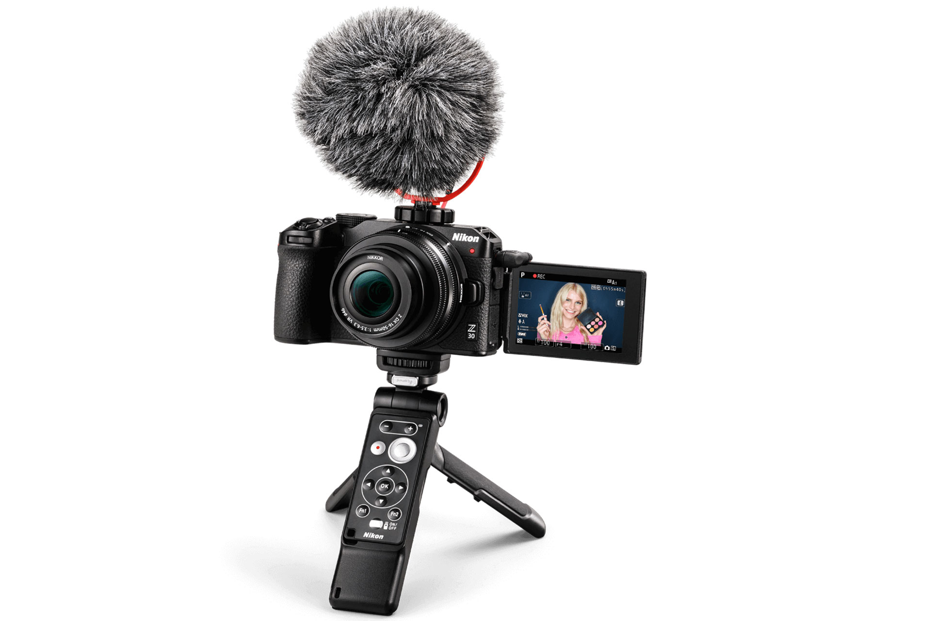 دوربین APS-C Z3 نیکون همراه با میکروفون و پایه 