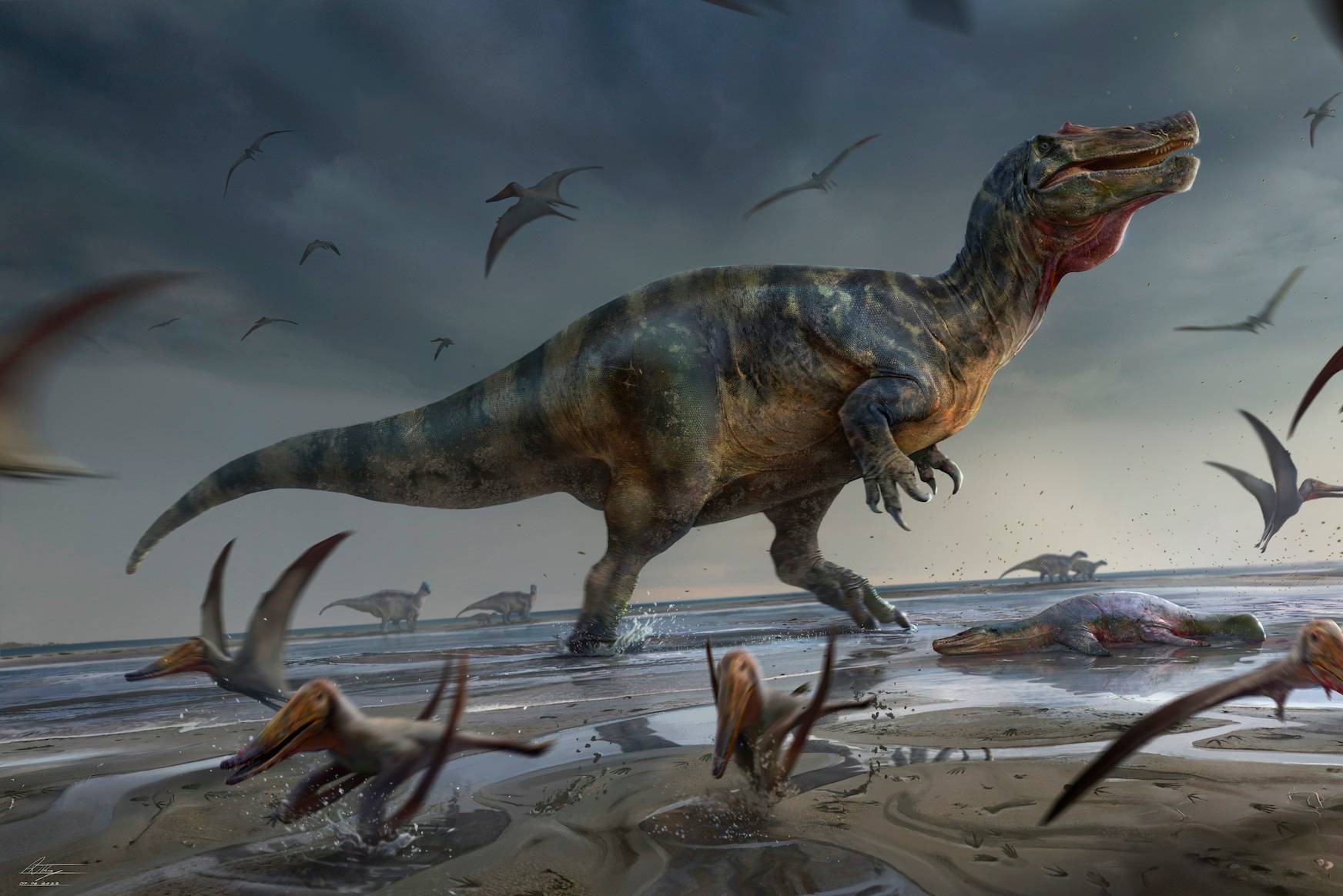 دایناسوری با چهره شبیه کروکودیل بزرگ‌ترین شکارچی اروپا بوده است