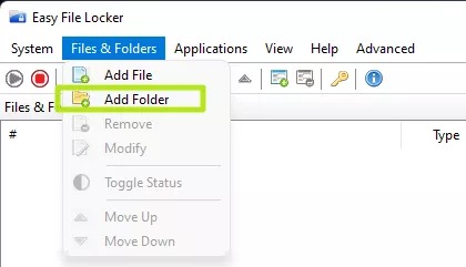 رمزگذاری فولدر در ویندوز ۱۱ با Easy File Locker اپ- ۳