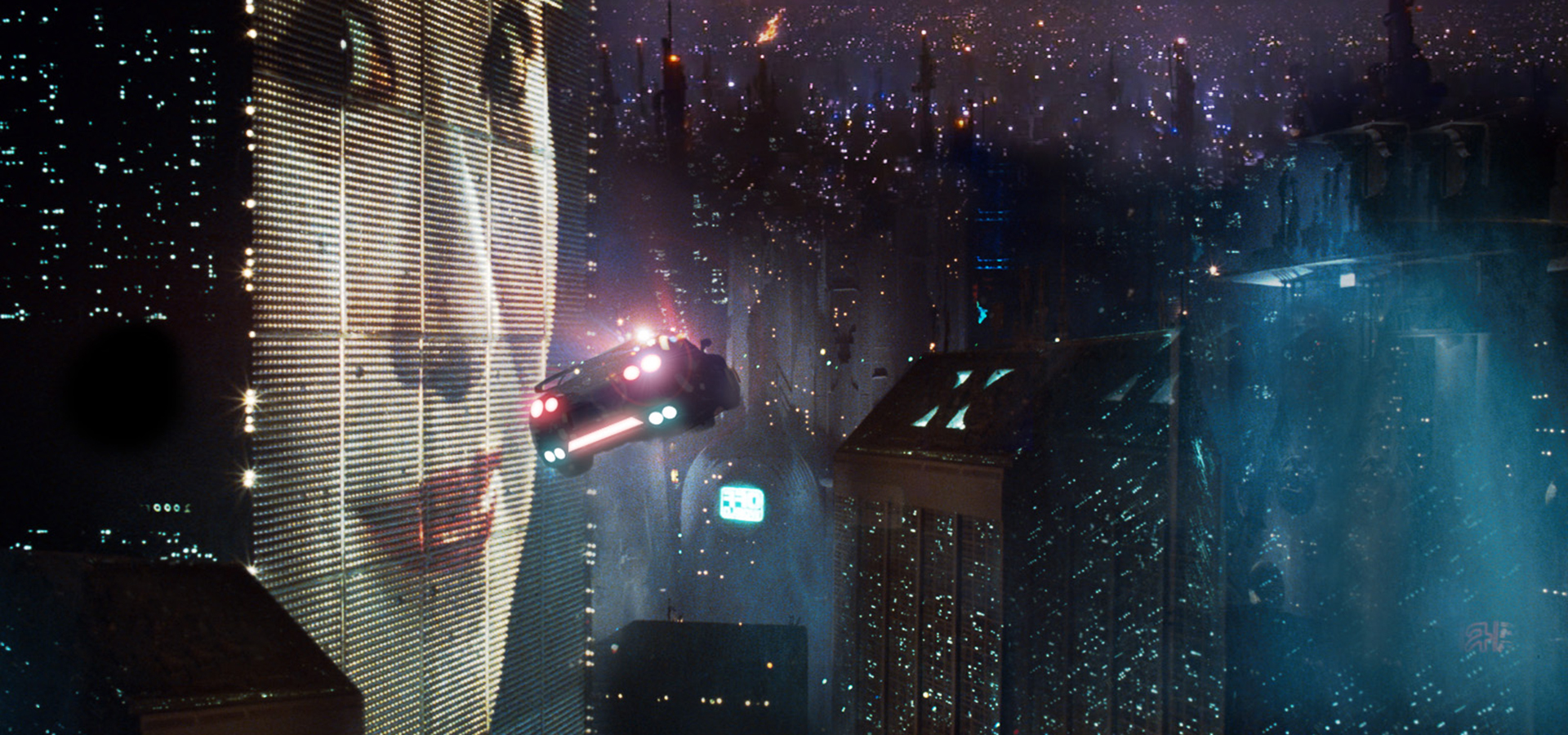 بیلوردهای دیجیتال در بلید رانر (Blade Runner)