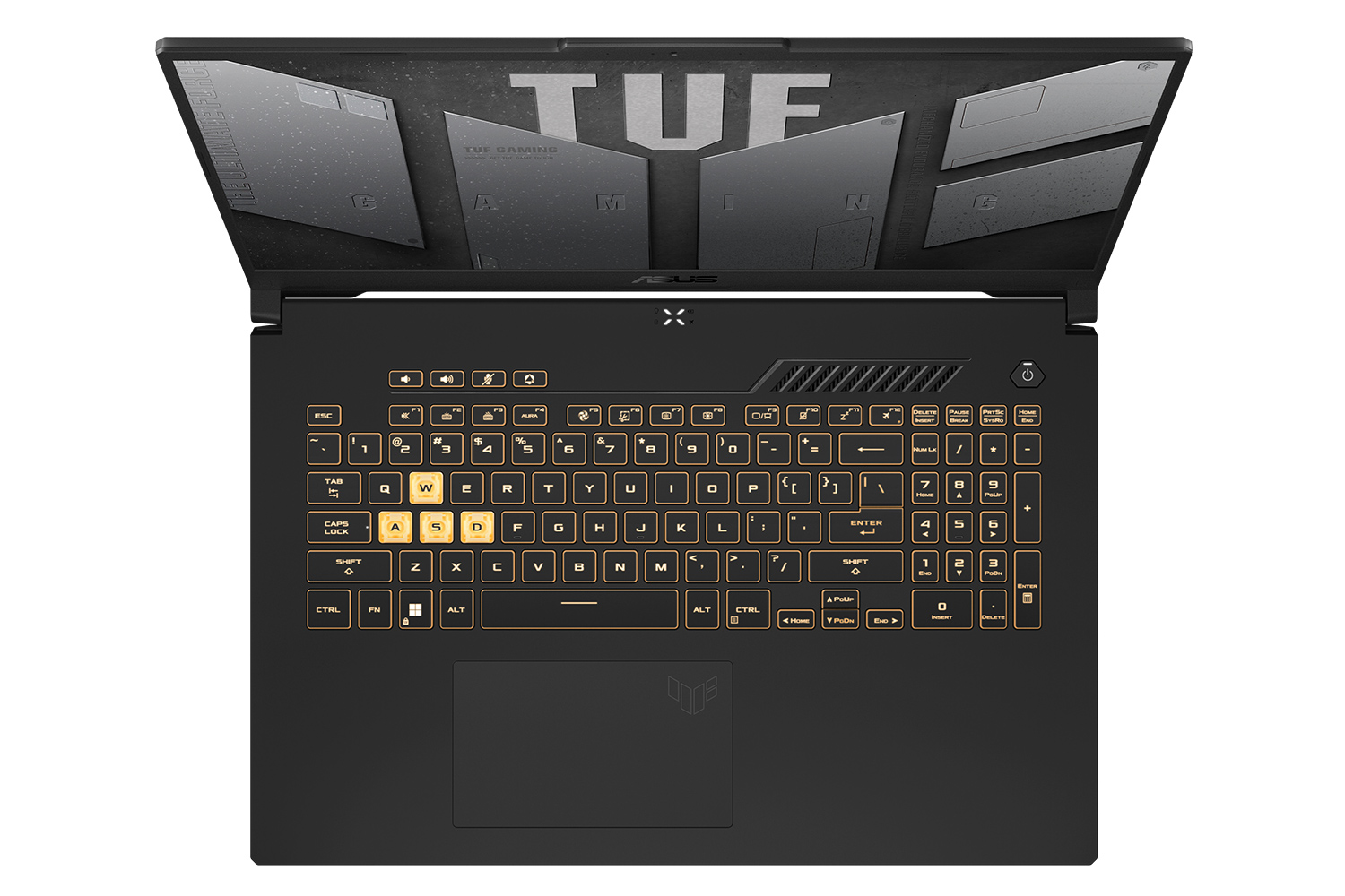 نمای بالا لپ تاپ ایسوس TUF Gaming F17 FX707ZM