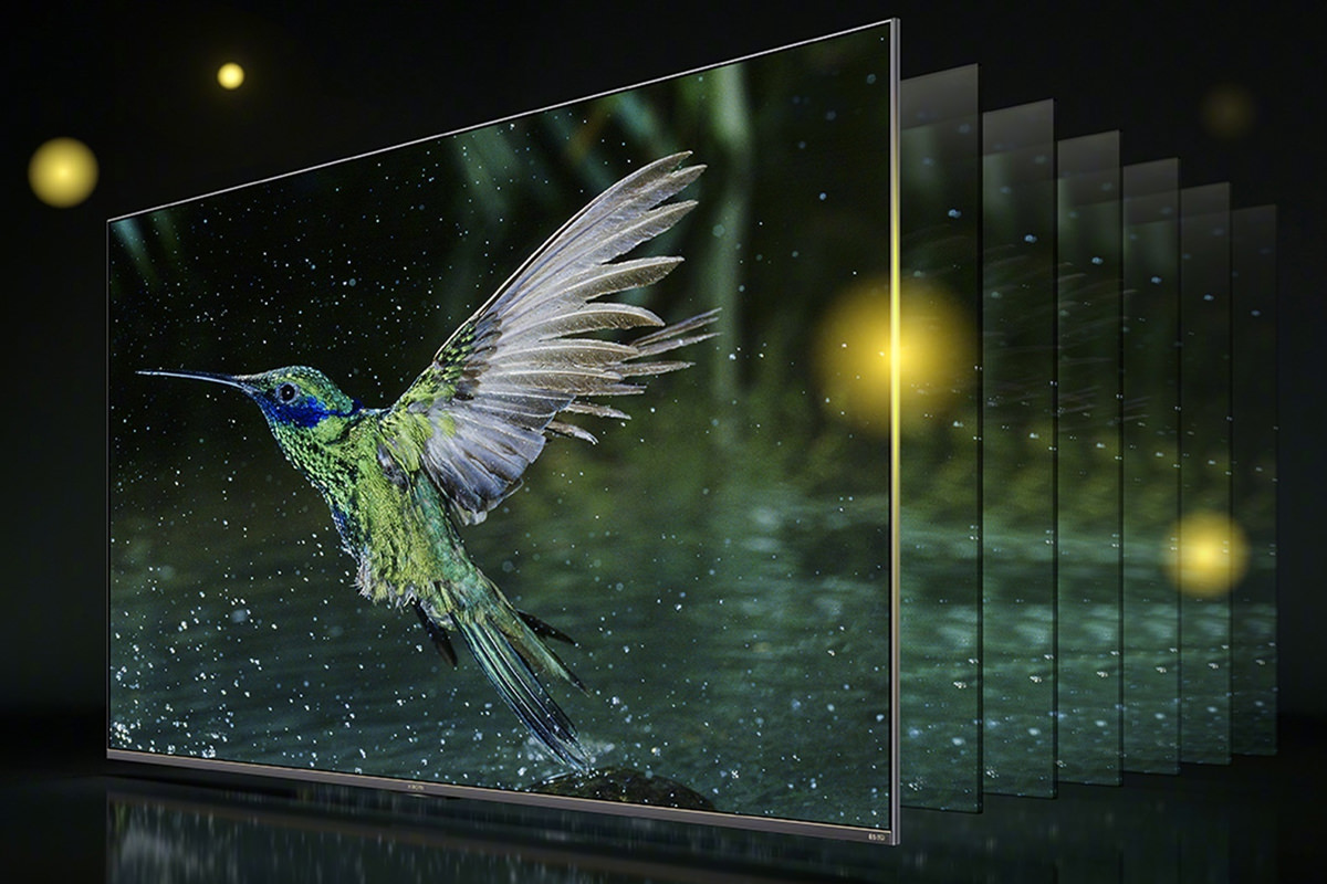 تصویر پرنده روی نمایشگر تلویزیون شیائومی Xiaomi ES Pro 2022