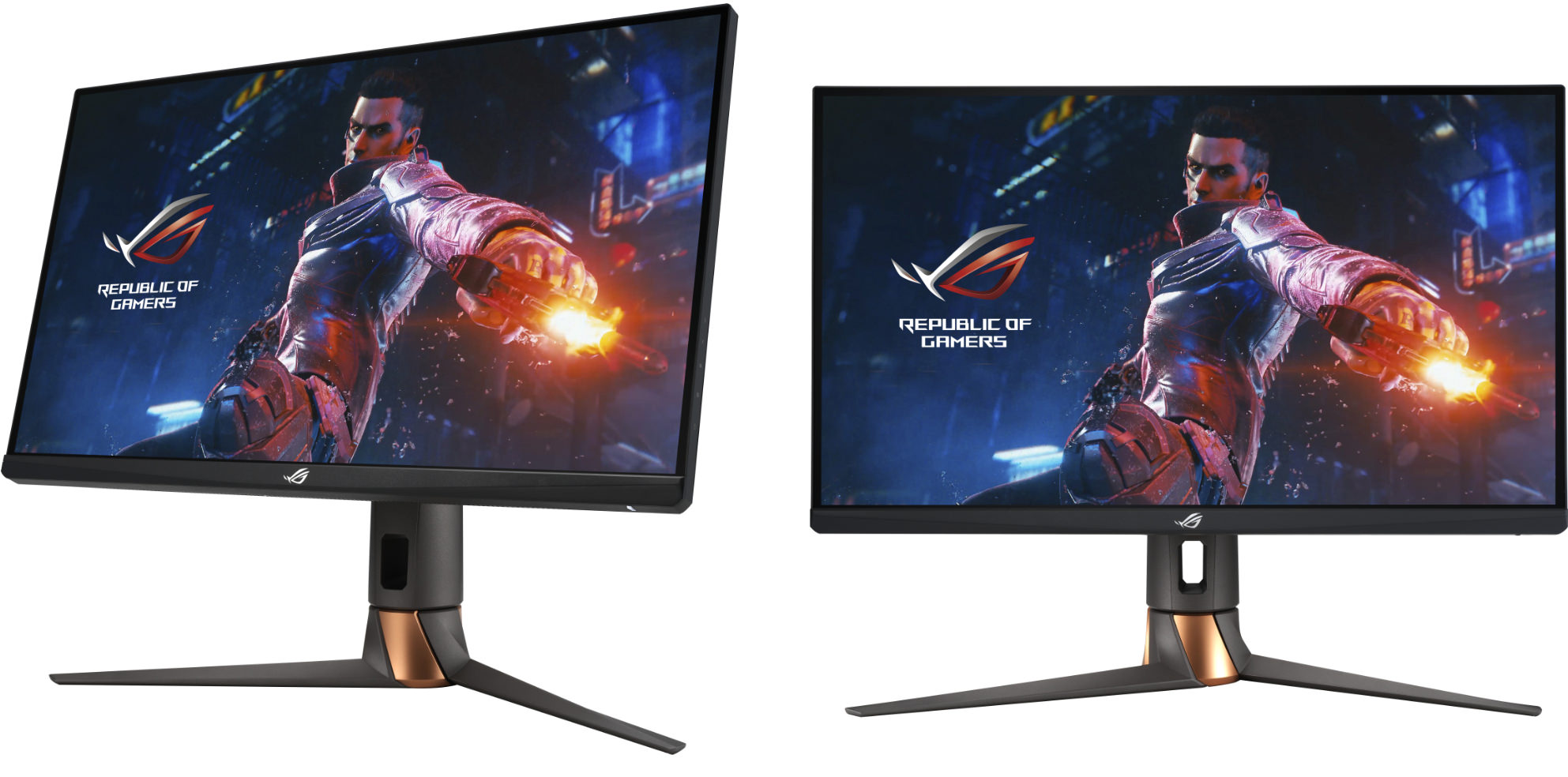 ASUS ROG Swift PG27UQR monitor from the front