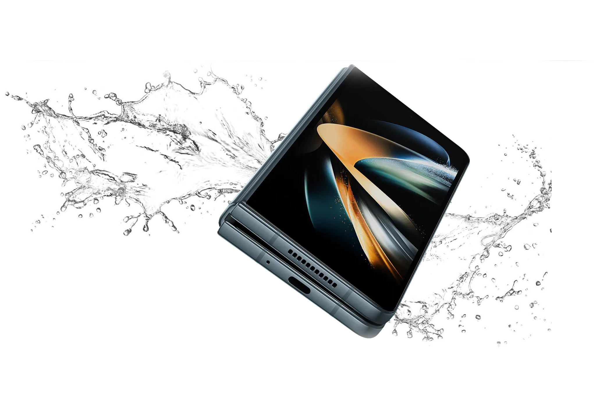 نمایش مقاومت در برابر آب در Galaxy Z Fold 4