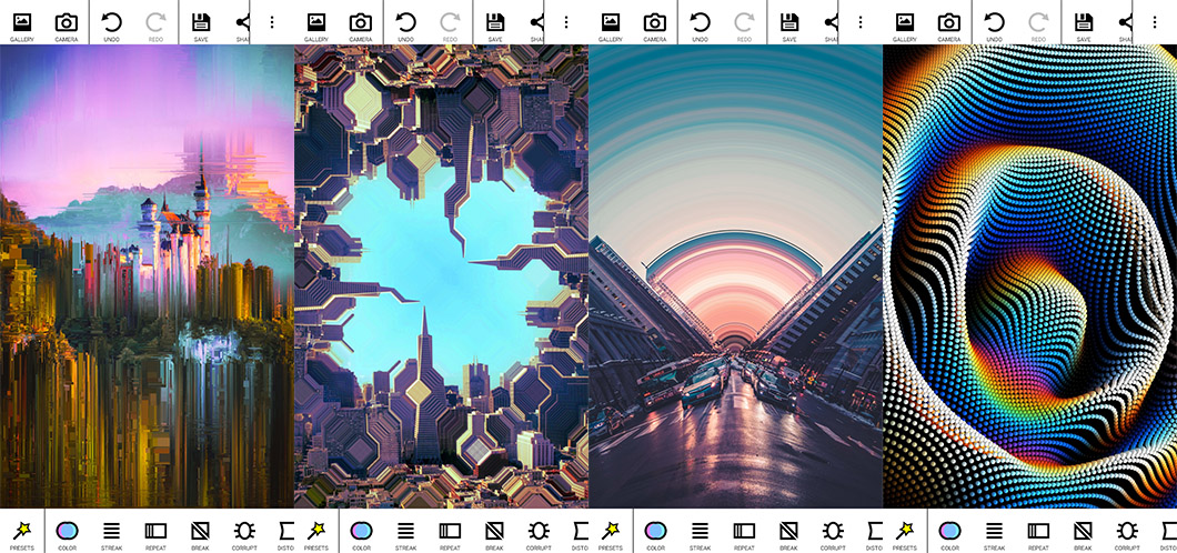 بهترین اپلیکیشن اندروید Glitch Lab