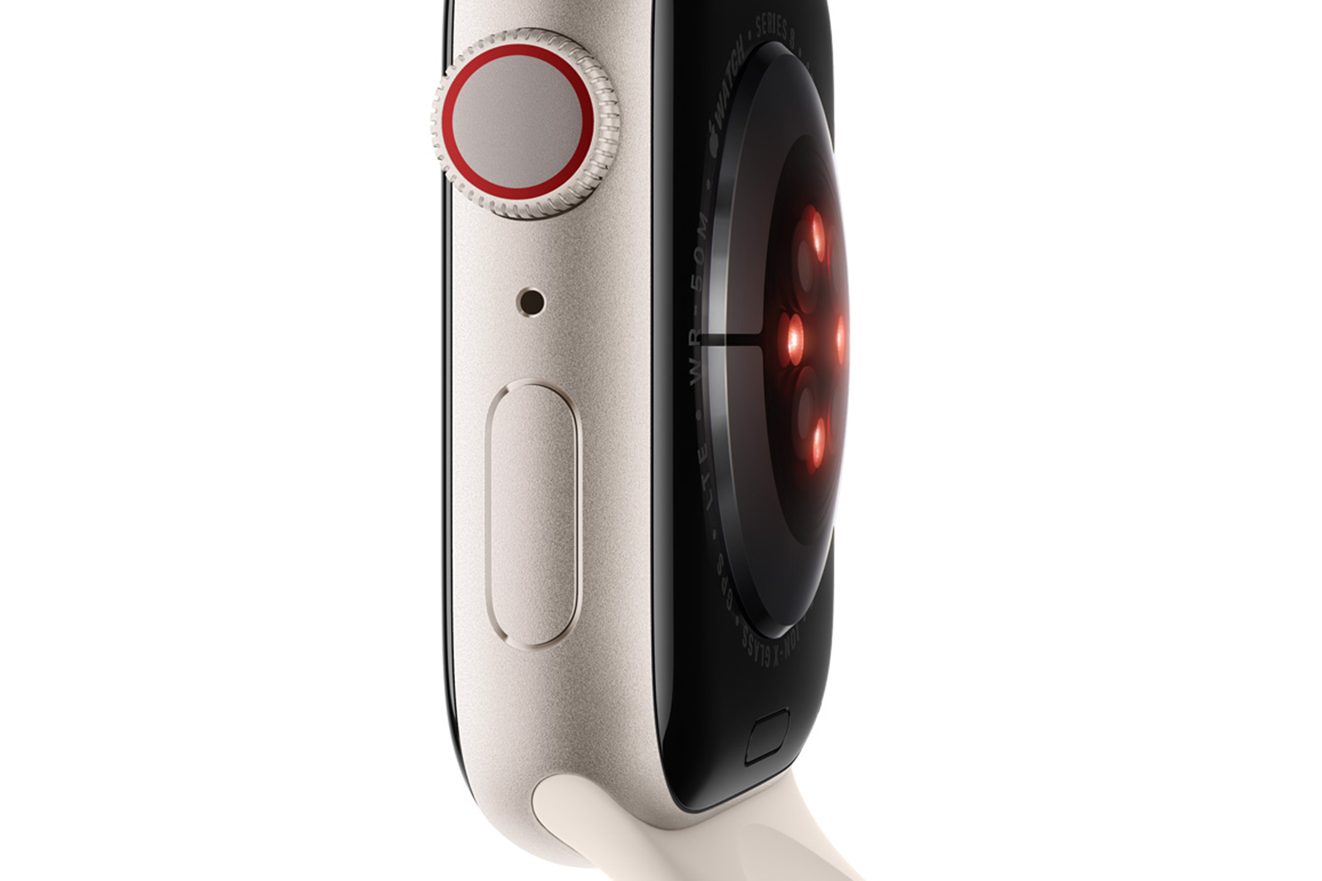 The sensor on the back of Apple Watch Series 8