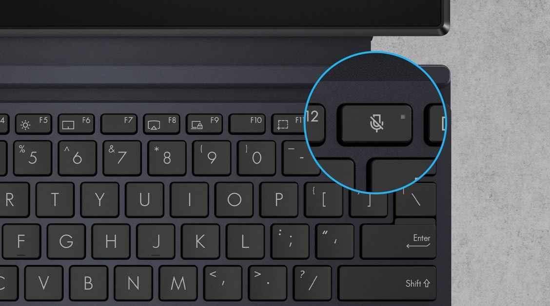Asus ExpertBook B3 laptop silent manual button