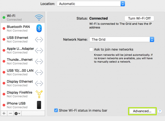 3- Find MAC address on Mac