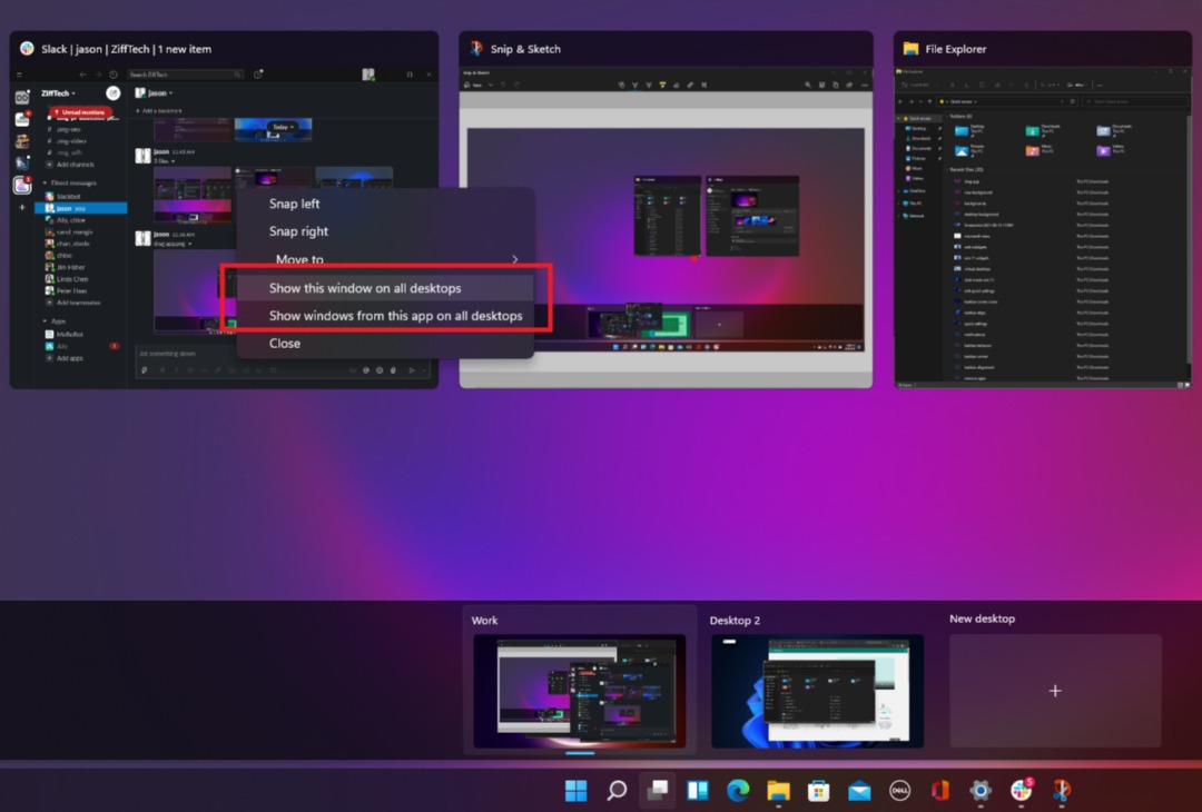 Display a specific window on all virtual desktops