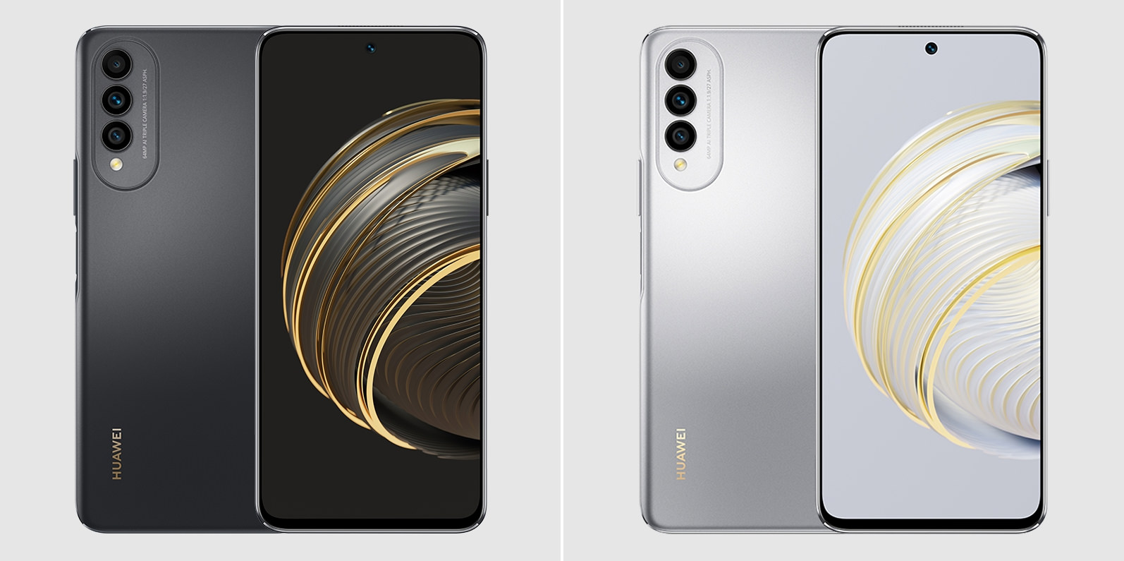 Black and silver color of Huawei Nova 10z
