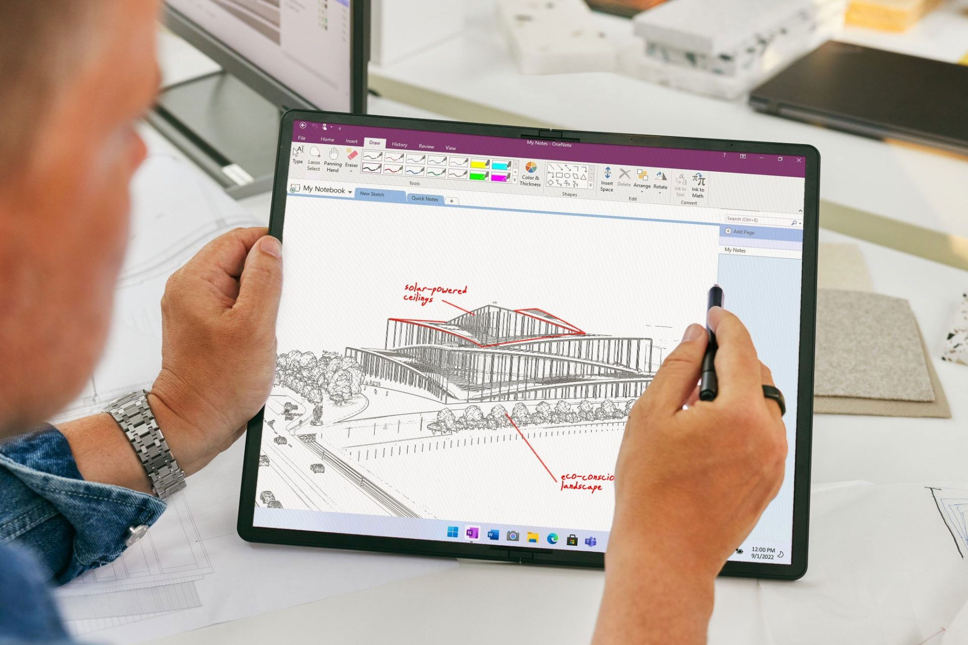 لپ تاپ تاشدنی لنوو Lenovo Thinkpad X1 Fold 16 با قلم لمسی