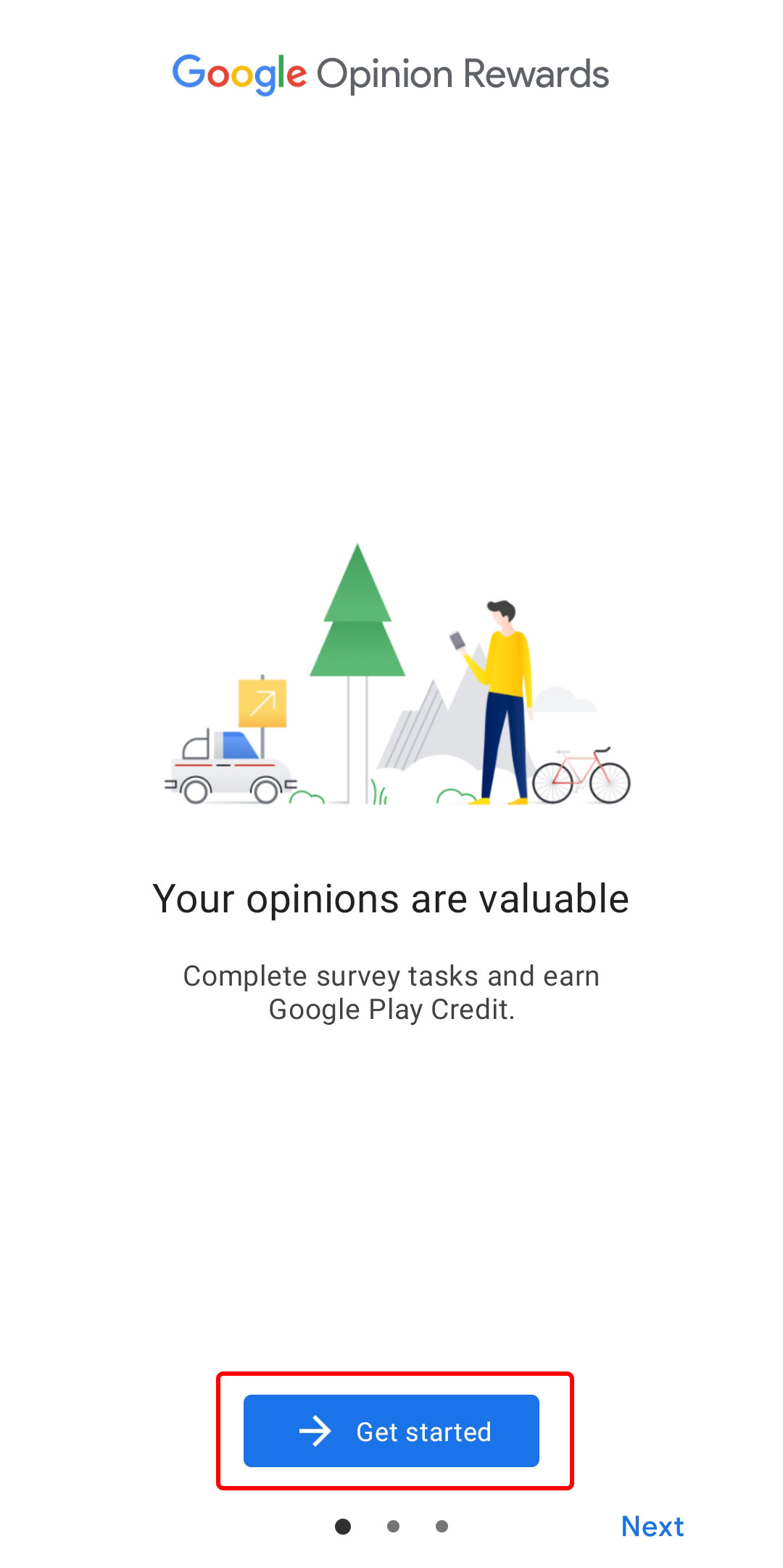 Launch of Google Opinion Rewards