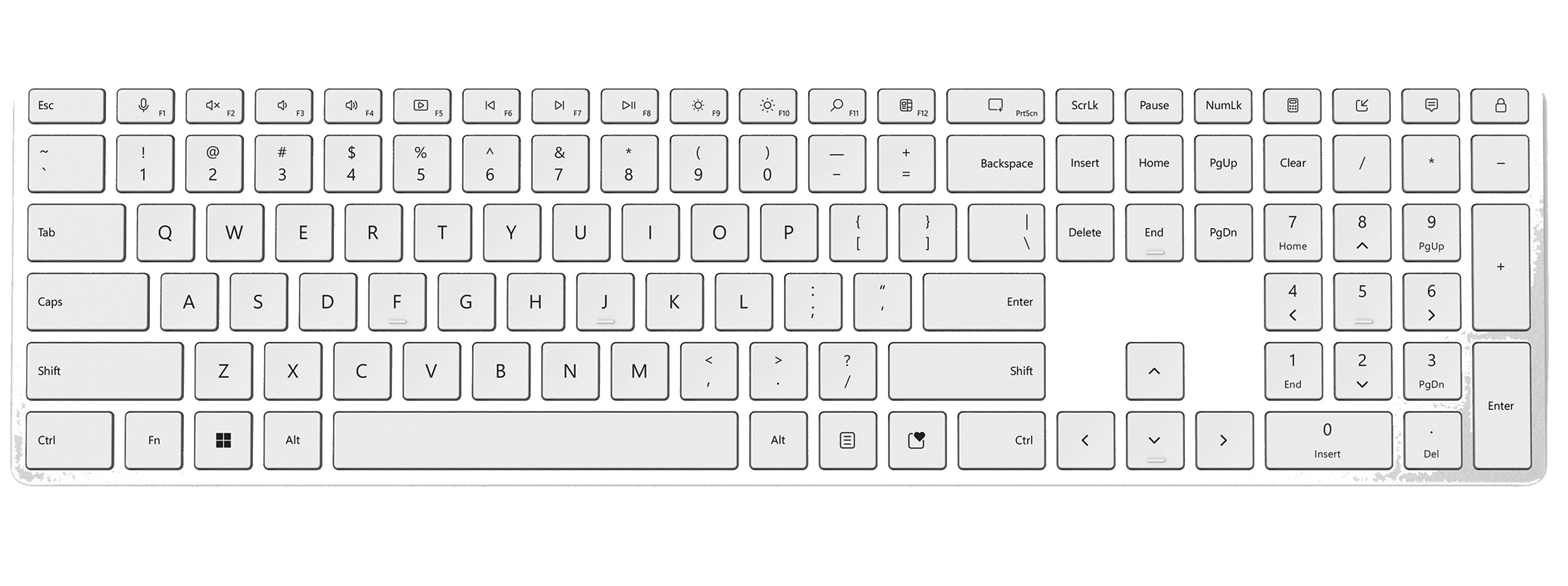 رندر صفحه کلید جدید Surface Studio 3