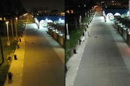 تفاوت نورپردازی سطح شهر