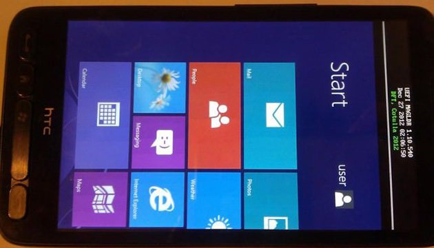 هکرها ویندوز RT را برروی تلفن HTC HD2 نصب کردند