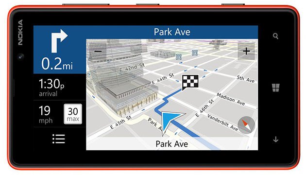 نوکیا تایید کرد که برنامه Nokia Drive را برای تمام گوشیهای ویندوز فون ۸ ارائه خواهد نمود