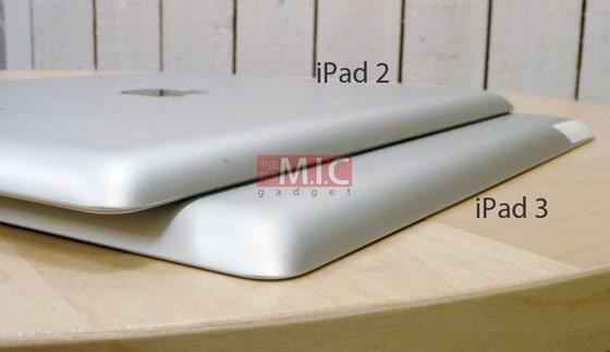 ipad 3 بدنه ای ضخیم تر؛ تراشه A5X به جای A6