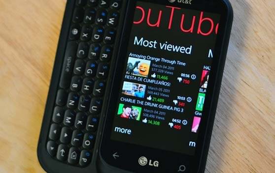 گوگل بسیاری از قابلیت های YouTube را در Windows Phone 7 محدود کرده است