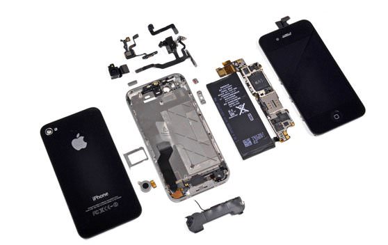 جداسازی و تجزیه و تحلیل تک تک قطعات iPhone 4S اپل