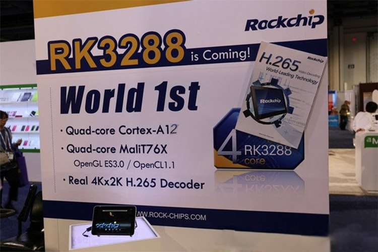 کمپانی راکچیپ تراشهی 4 هستهی RK3288 را به هستههای Cortex A12 تجهیز کرد