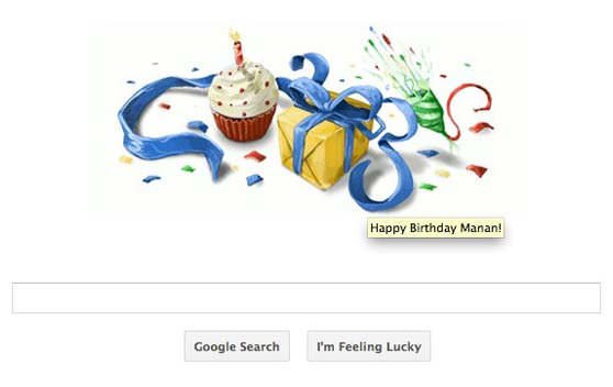 روز تولدتان حتما صفحه اصلی گوگل را باز کنید تا کادوی تولد بگیرید