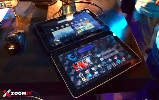 بررسی و مقایسه ظاهری تبلت های Dell Streak و Galaxy Tab از طریق گالری تصاویر