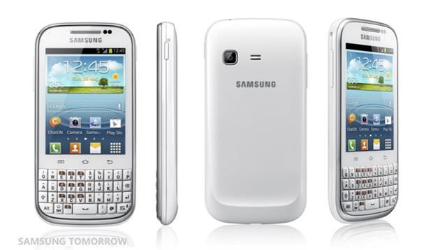 سامسونگ از تلفن Galaxy Chat با کیبرد فیزیکی QWERTY و اندروید ۴.۰ پردهبرداری کرد